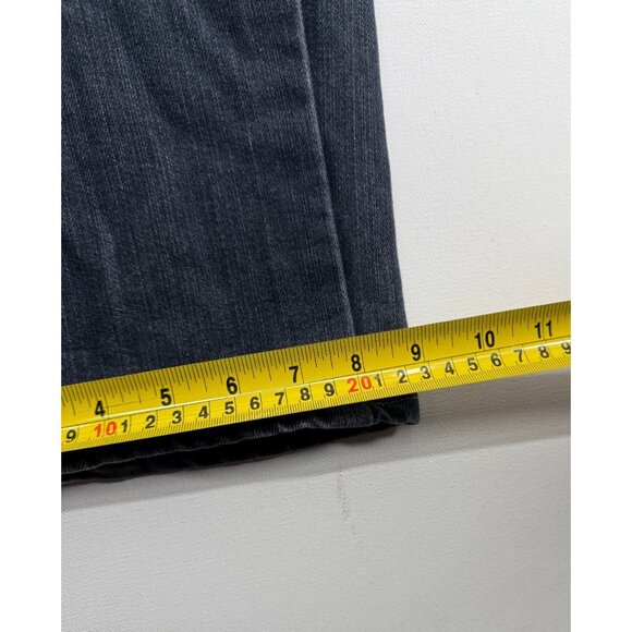 True Religion Joey Super T Jeans Mens 42x33 Denim Pants Thick Stitch Straight - Picture 9 of 9